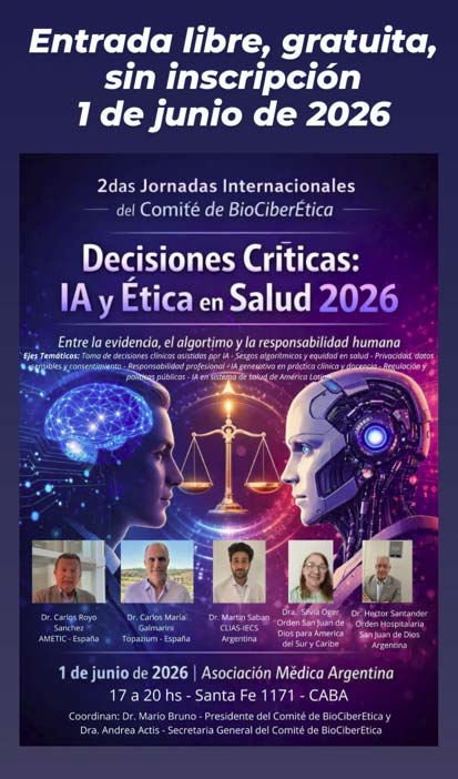 2das Jornadas Internacionales del Comité de BioCiberÉtica